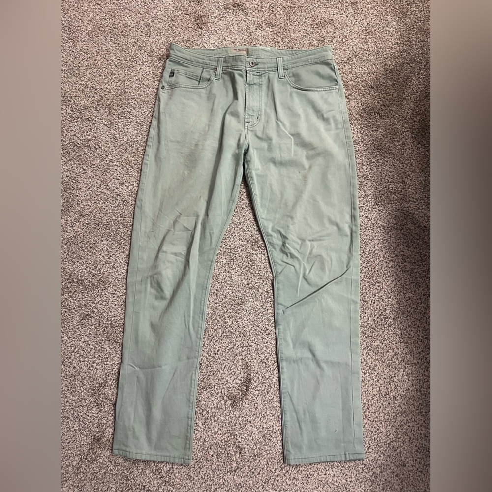 AG Adriano Goldschmied Sage Green Pants Men’s - 36x34 size